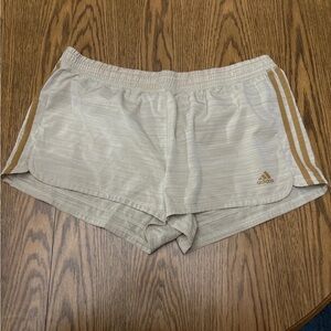 Tan adidas shorts